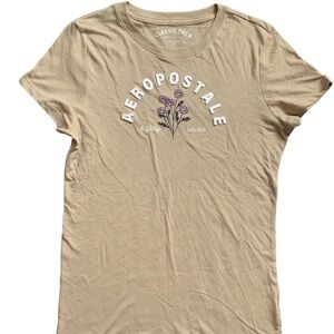 Aeropostale Ladies Soft Lightweight Short Sleeve Graphic Logo Tee